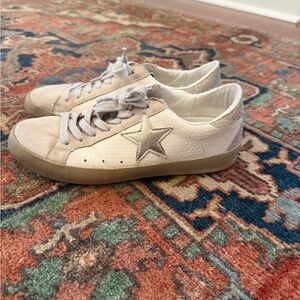 ShuShop Beige Star Sneakers